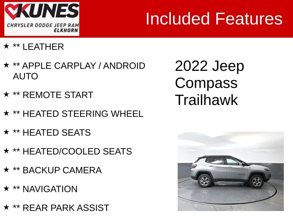 Used 2022 Jeep Compass Trailhawk SUV
