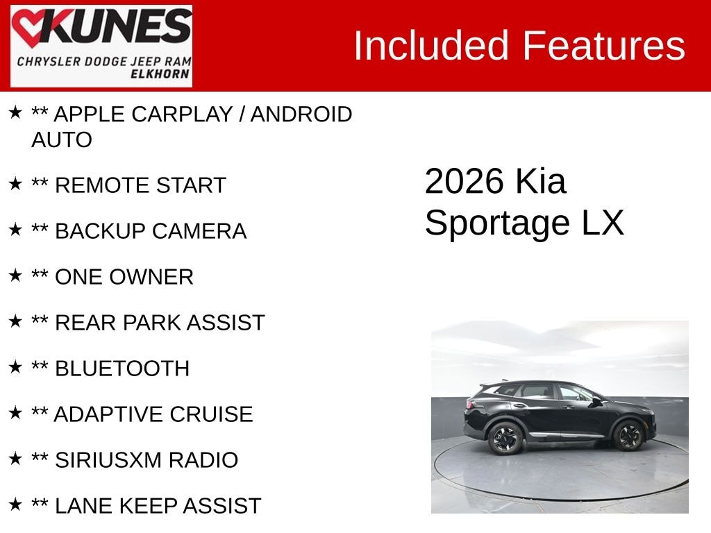 Used 2026 Kia Sportage LX SUV
