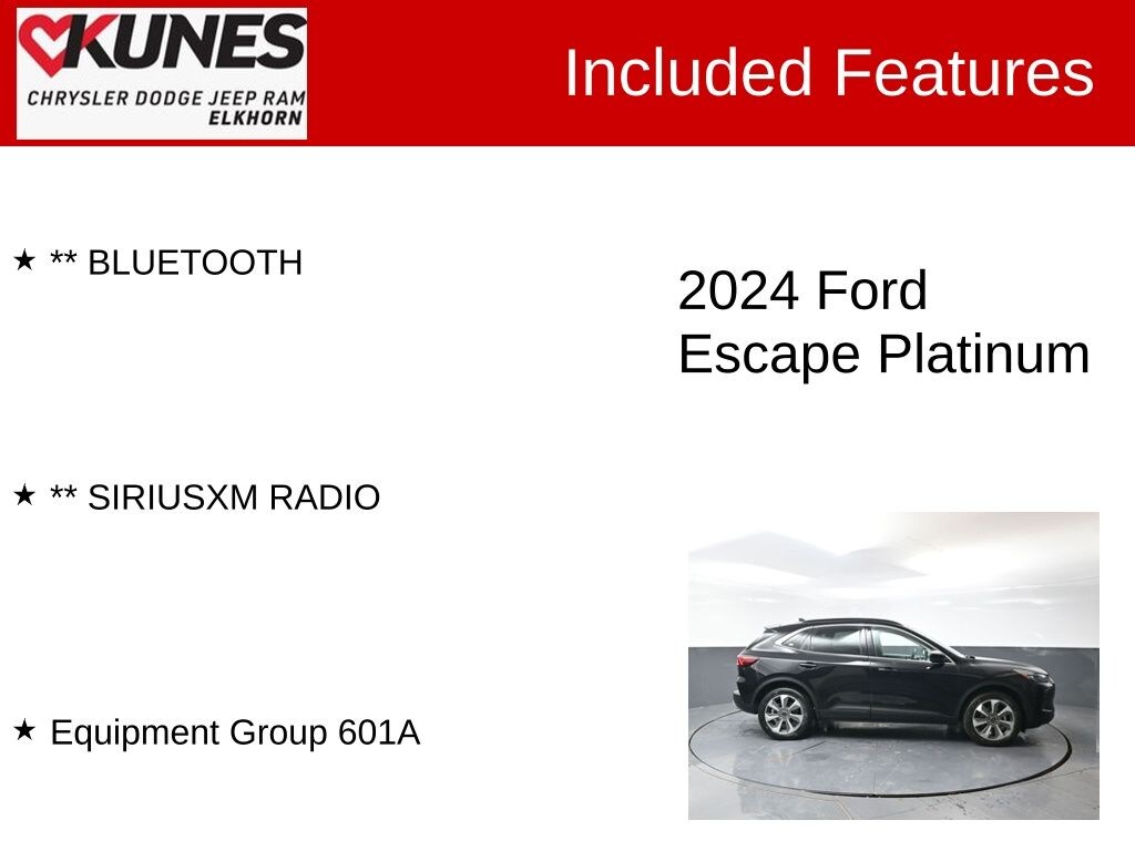 Used 2024 Ford Escape Platinum SUV