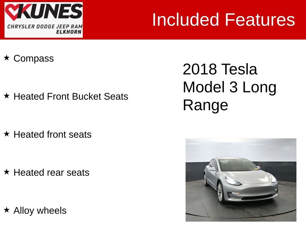 Used 2018 Tesla Model 3 Sedan