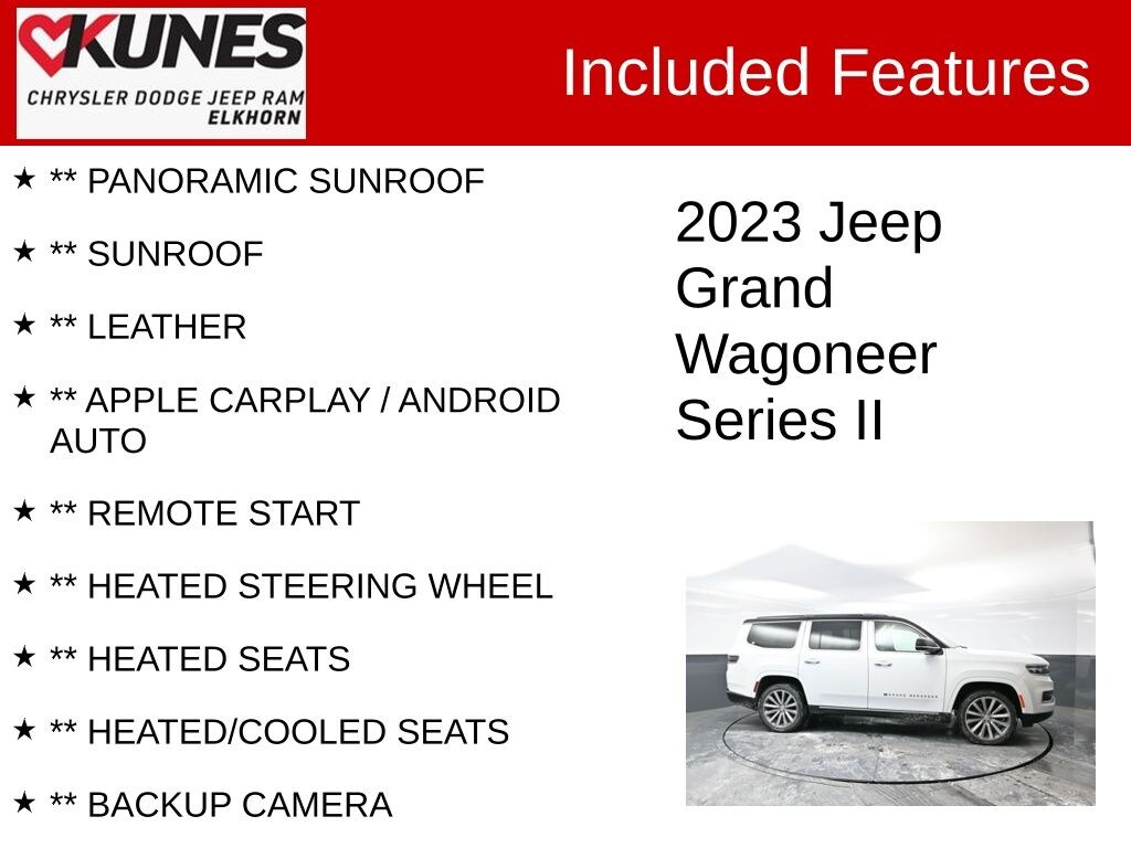 Used 2023 Jeep Grand Wagoneer Series II SUV