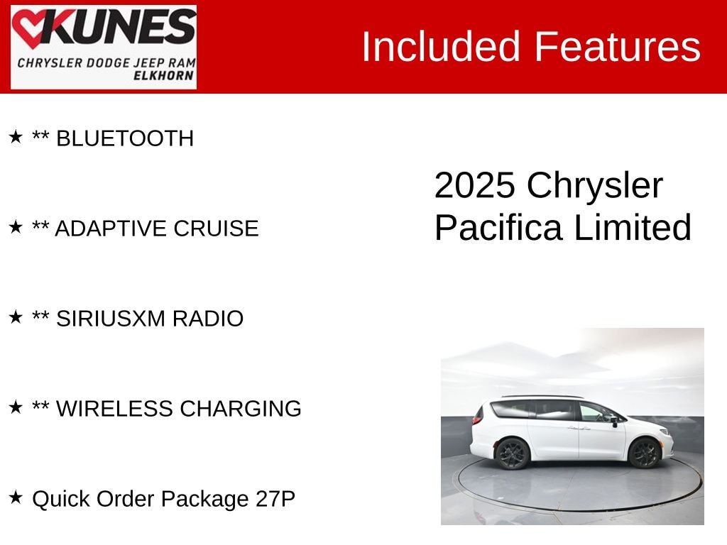Used 2025 Chrysler Pacifica Limited Van Passenger Van
