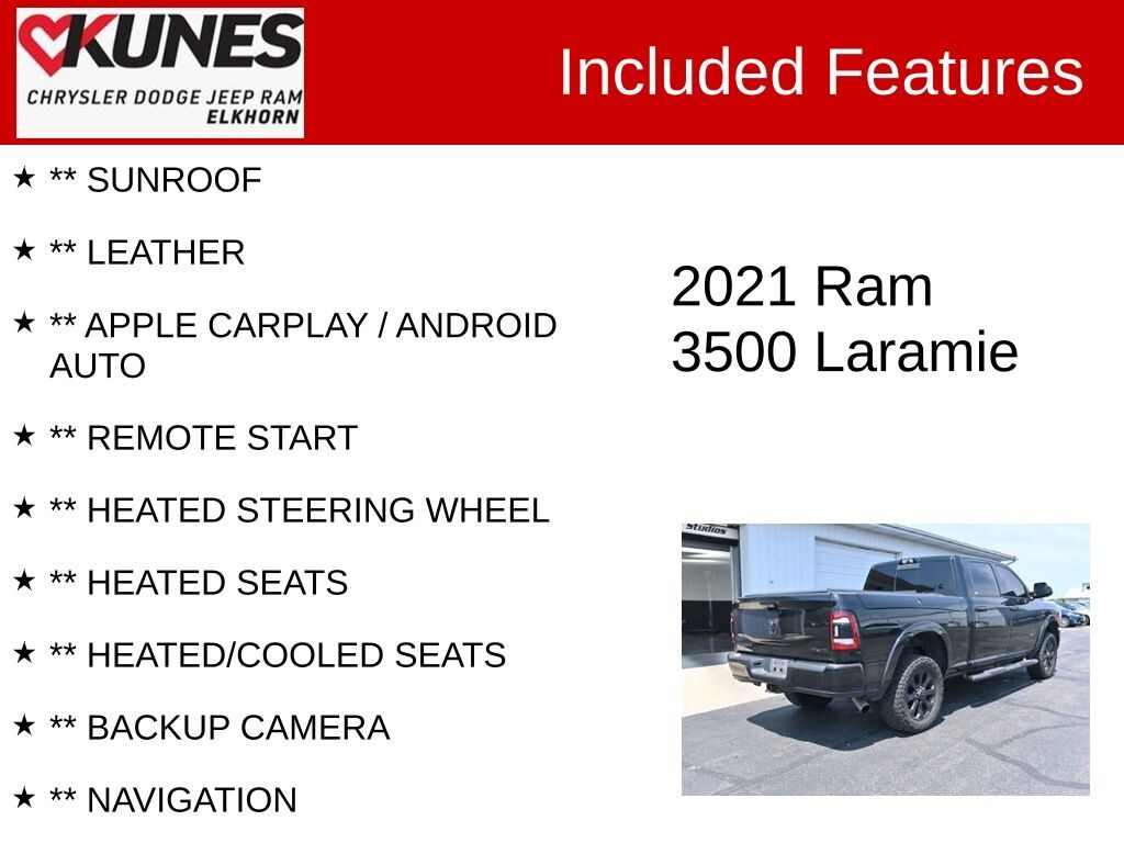Used 2021 Ram 3500 Laramie Truck Crew Cab