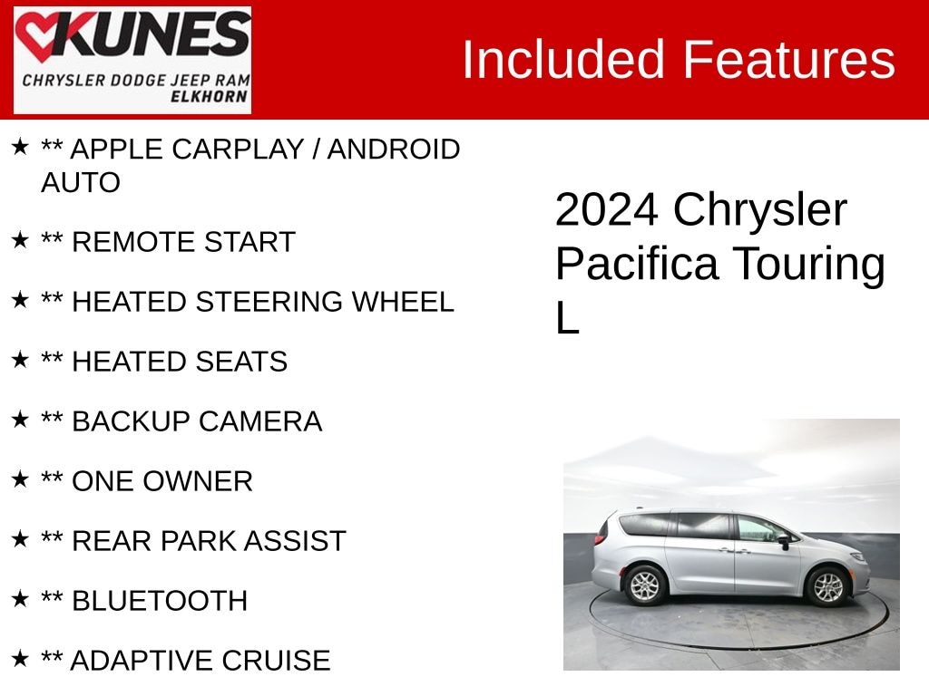 Used 2024 Chrysler Pacifica Touring L Van Passenger Van