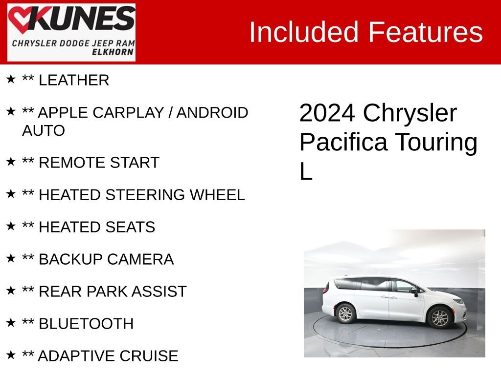 Used 2024 Chrysler Pacifica Touring L Van Passenger Van