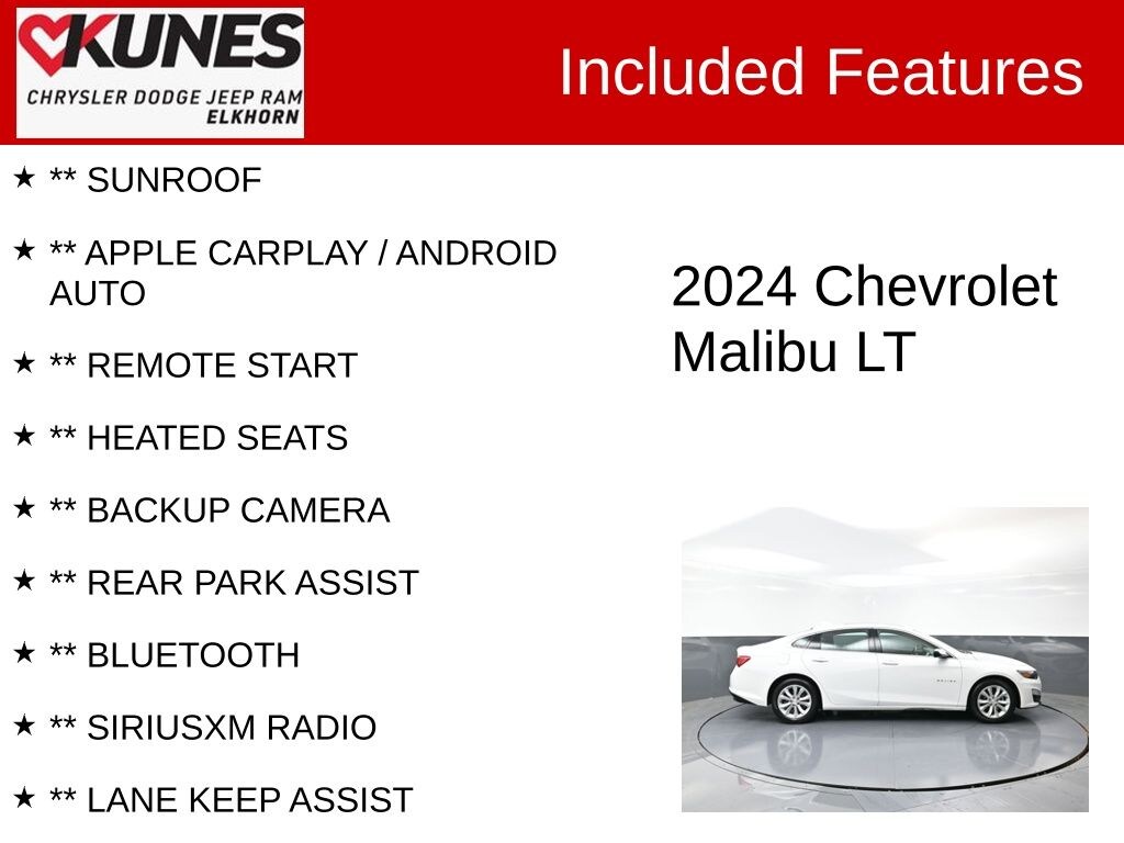 Used 2024 Chevrolet Malibu 1LT Sedan