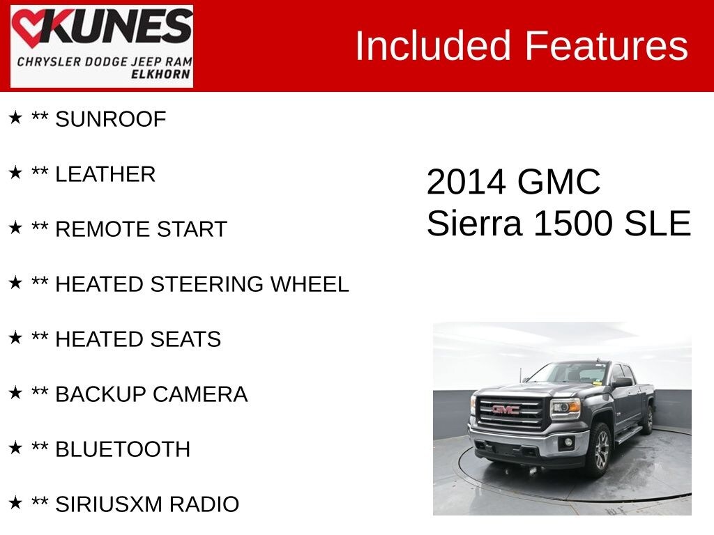 Used 2014 GMC Sierra 1500 SLE Truck Double Cab