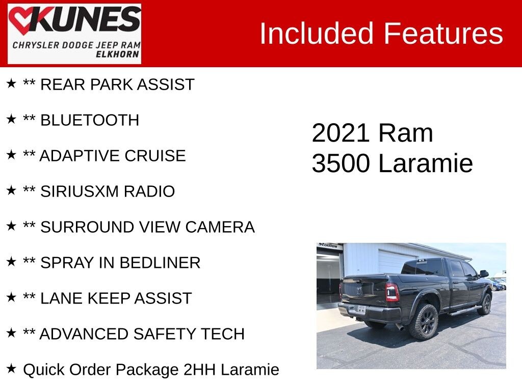Used 2021 Ram 3500 Laramie Truck Crew Cab