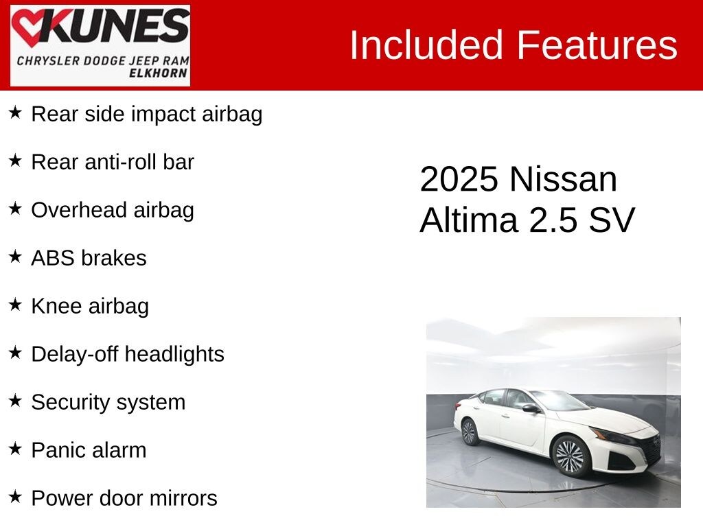 Used 2025 Nissan Altima SV Sedan