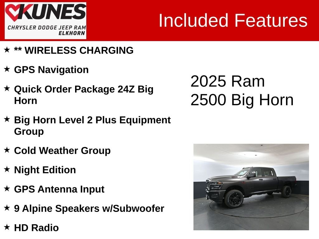 New 2025 Ram 2500 Big Horn Pickup
