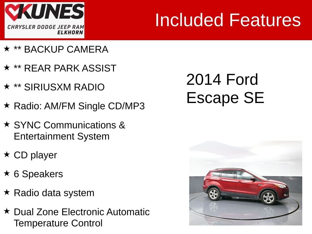 Used 2014 Ford Escape SE SUV
