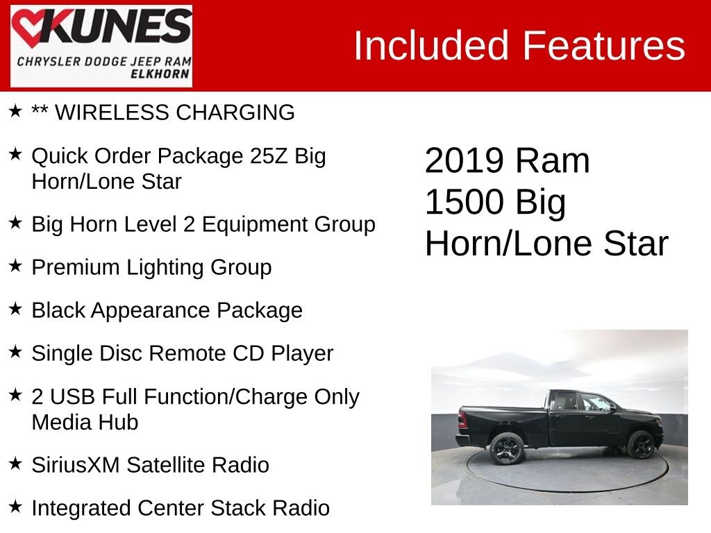 Used 2019 Ram 1500 Big Horn/Lone Star Truck Quad Cab