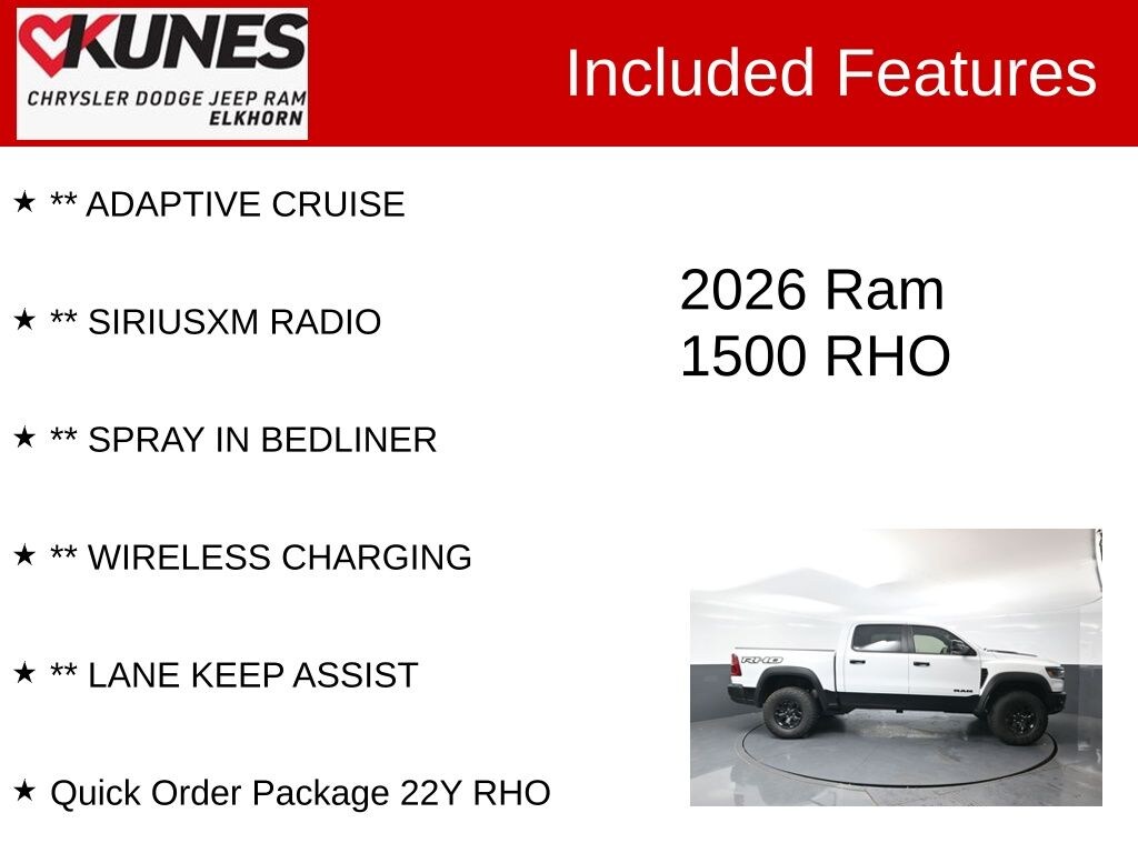 Used 2026 Ram 1500 RHO Truck Crew Cab