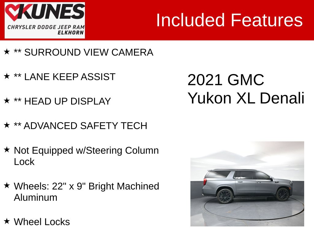 Used 2021 GMC Yukon XL Denali SUV