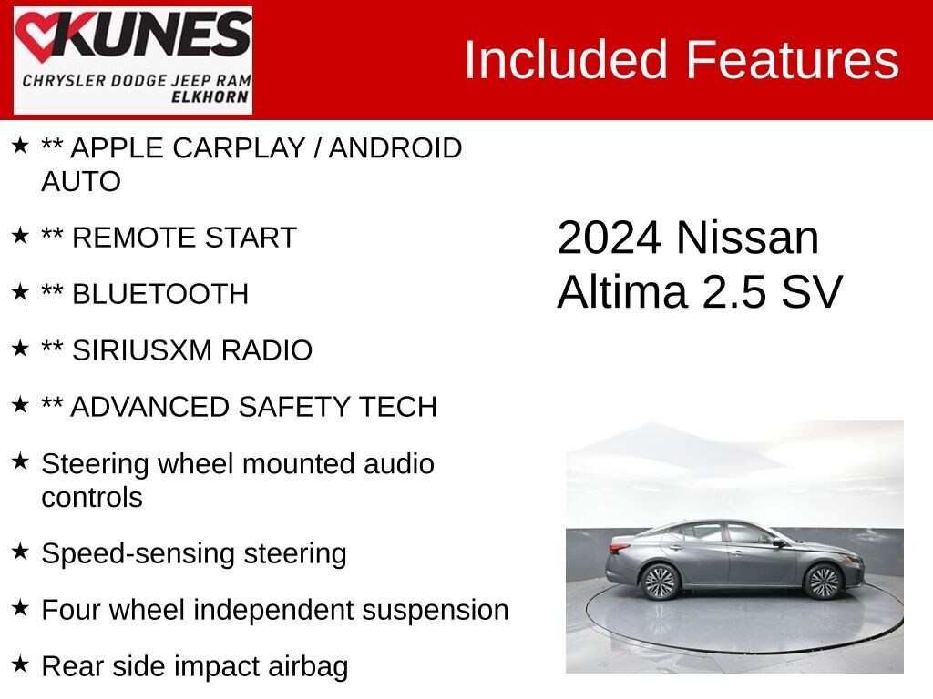 Used 2024 Nissan Altima 2.5 SV Sedan