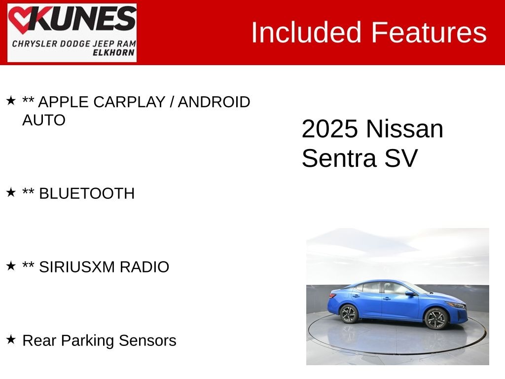 Used 2025 Nissan Sentra SV Sedan