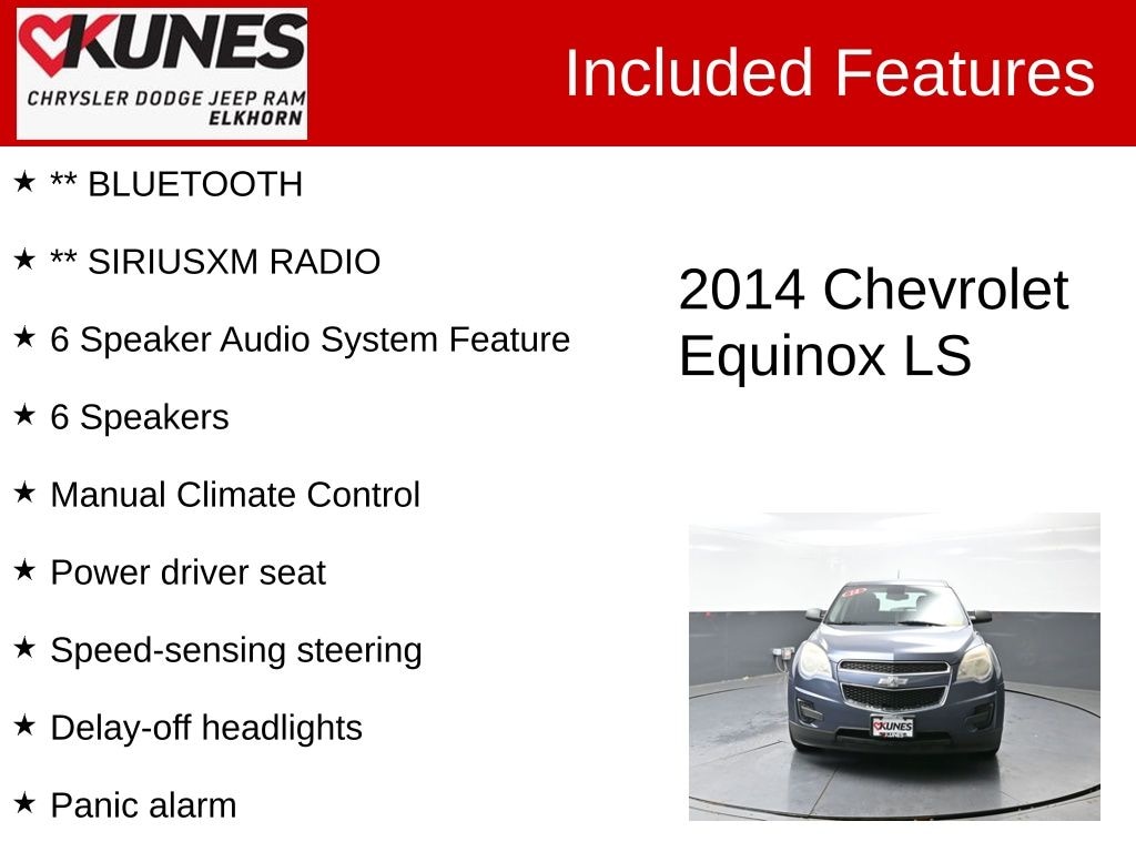 Used 2014 Chevrolet Equinox LS SUV