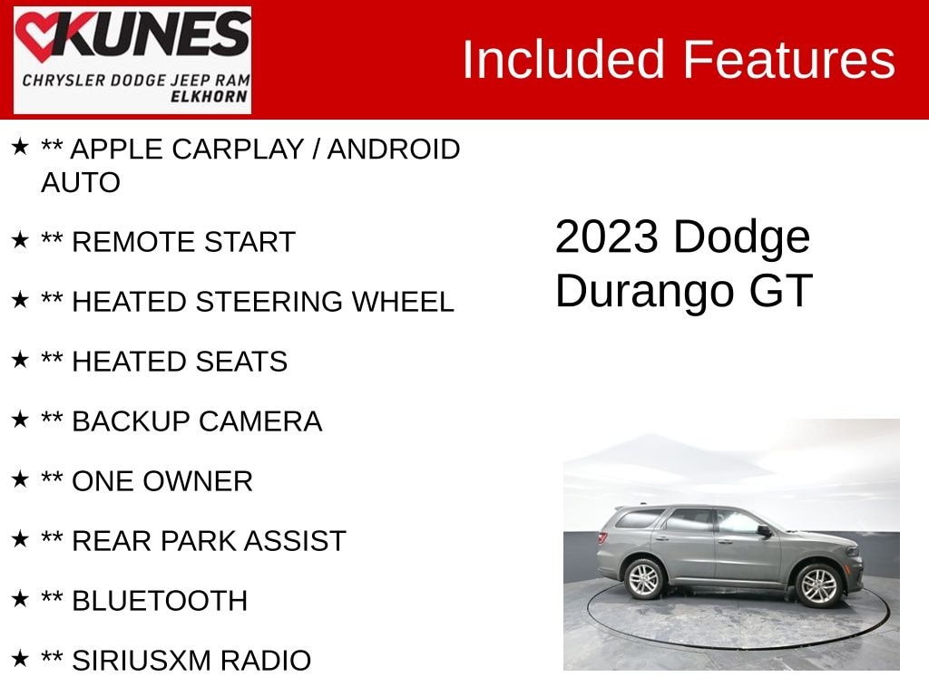 Used 2023 Dodge Durango GT SUV