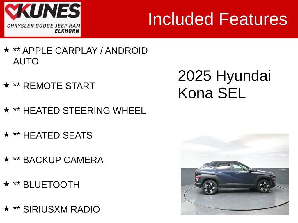 Used 2025 Hyundai Kona SEL SUV