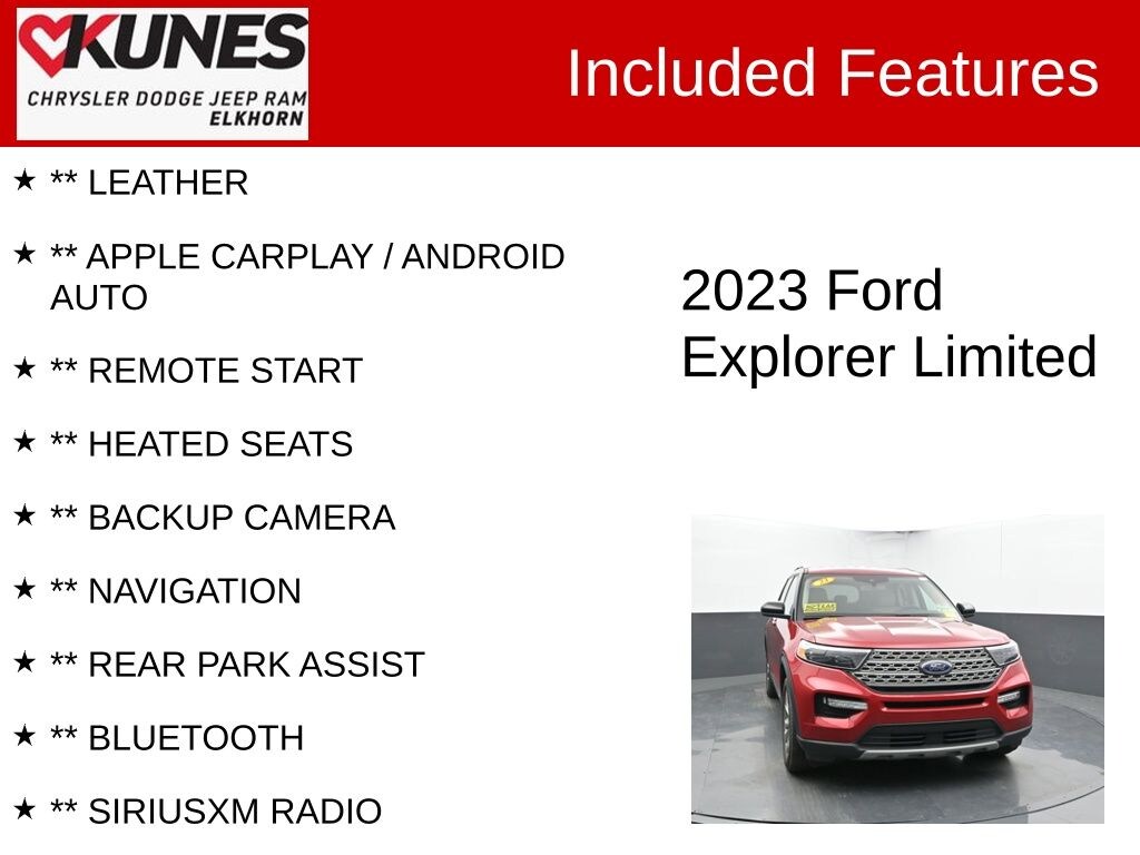 Used 2023 Ford Explorer Limited SUV