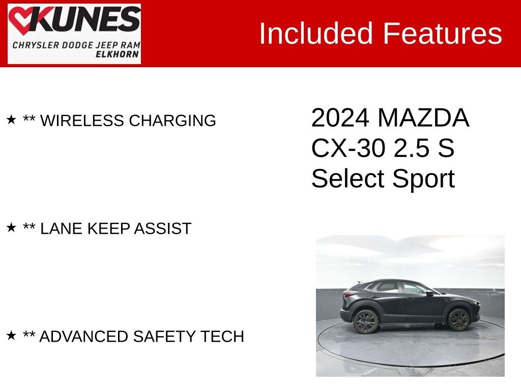 Used 2024 Mazda CX-30 2.5 S Select Sport SUV