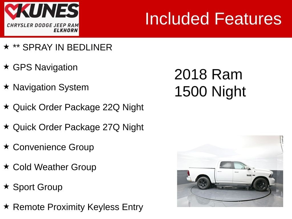 Used 2018 Ram 1500 Sport Truck Crew Cab