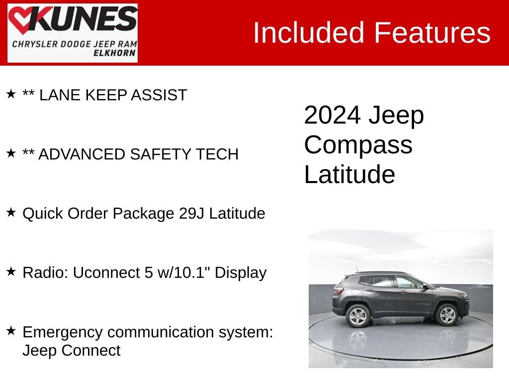 Used 2024 Jeep Compass Latitude SUV