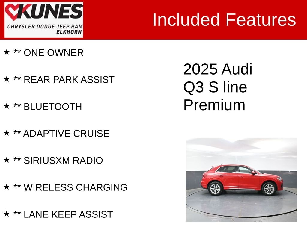 Used 2025 Audi Q3 45 S line Premium SUV