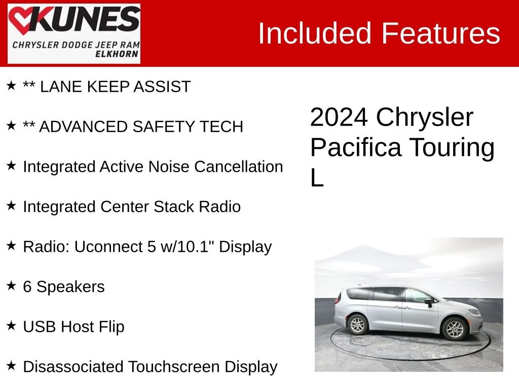 Used 2024 Chrysler Pacifica Touring L Van Passenger Van