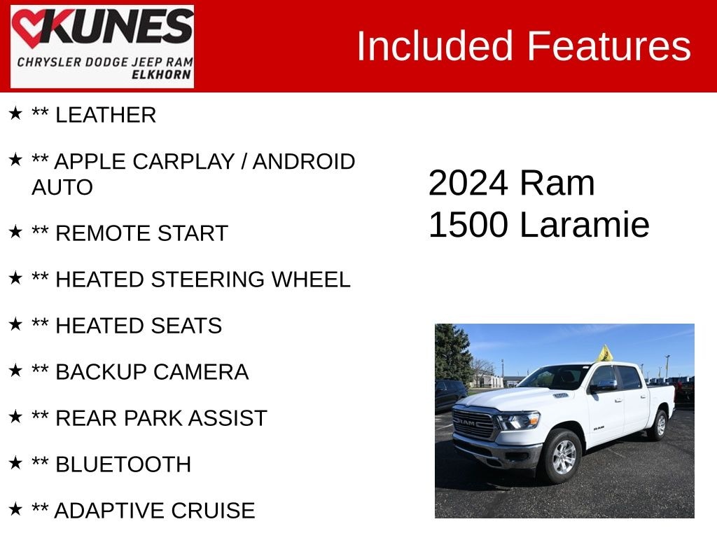 Used 2024 Ram 1500 Laramie Truck Crew Cab