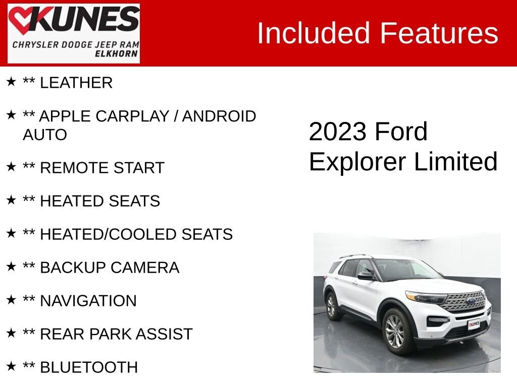 Used 2023 Ford Explorer Limited SUV