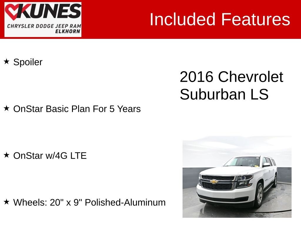 Used 2016 Chevrolet Suburban LS SUV