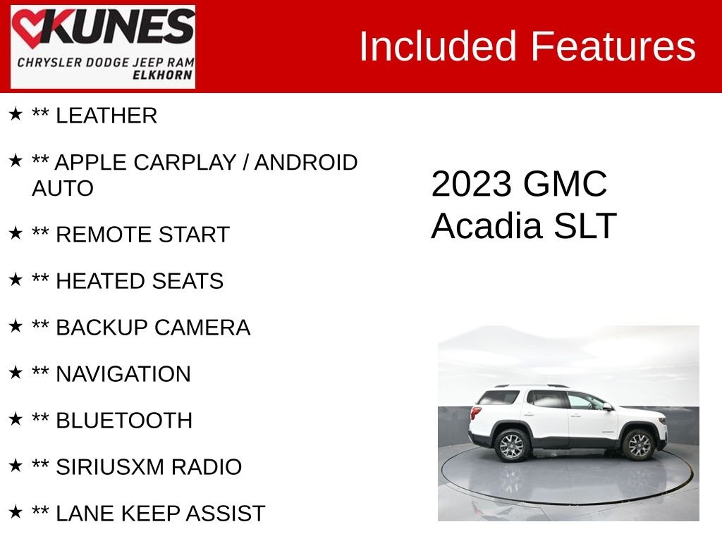 Used 2023 GMC Acadia SLT SUV