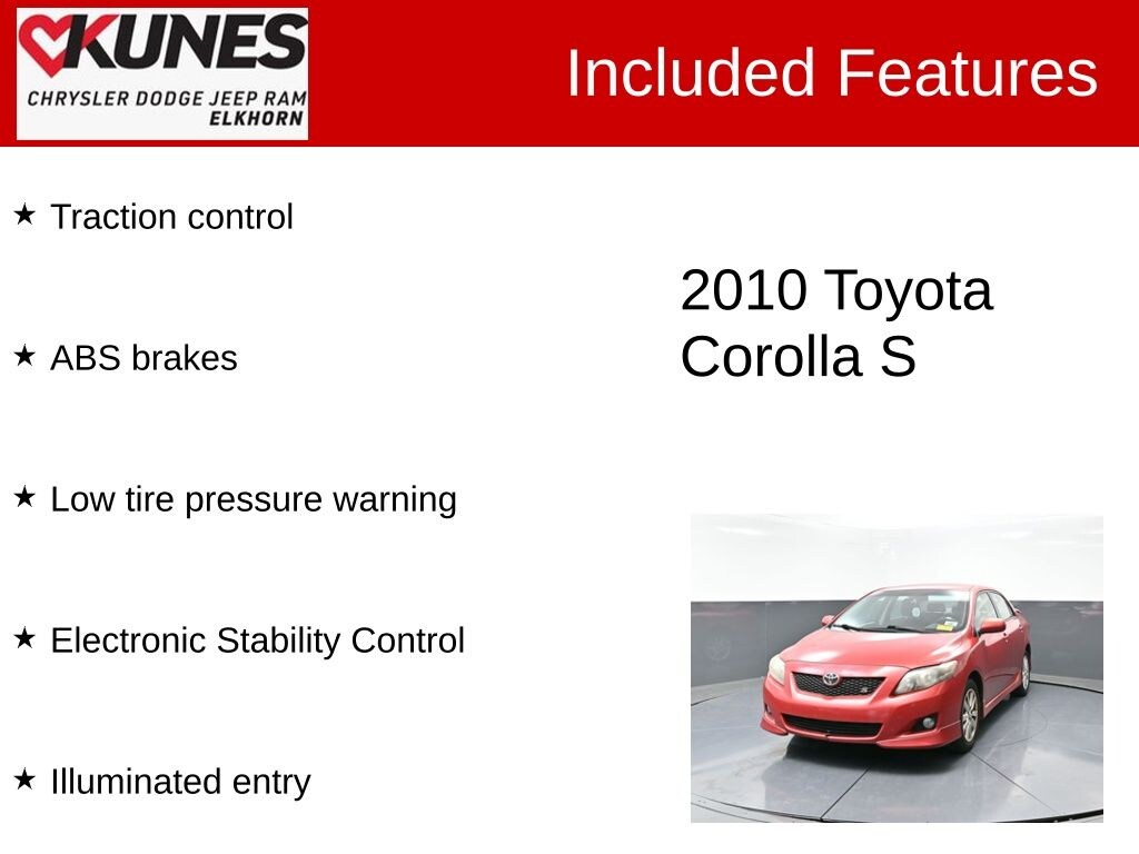 Used 2010 Toyota Corolla  Sedan