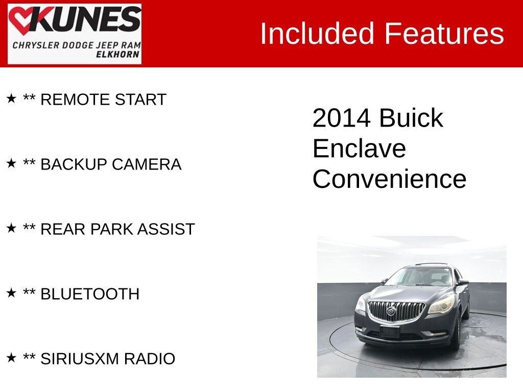 Used 2014 Buick Enclave Convenience SUV
