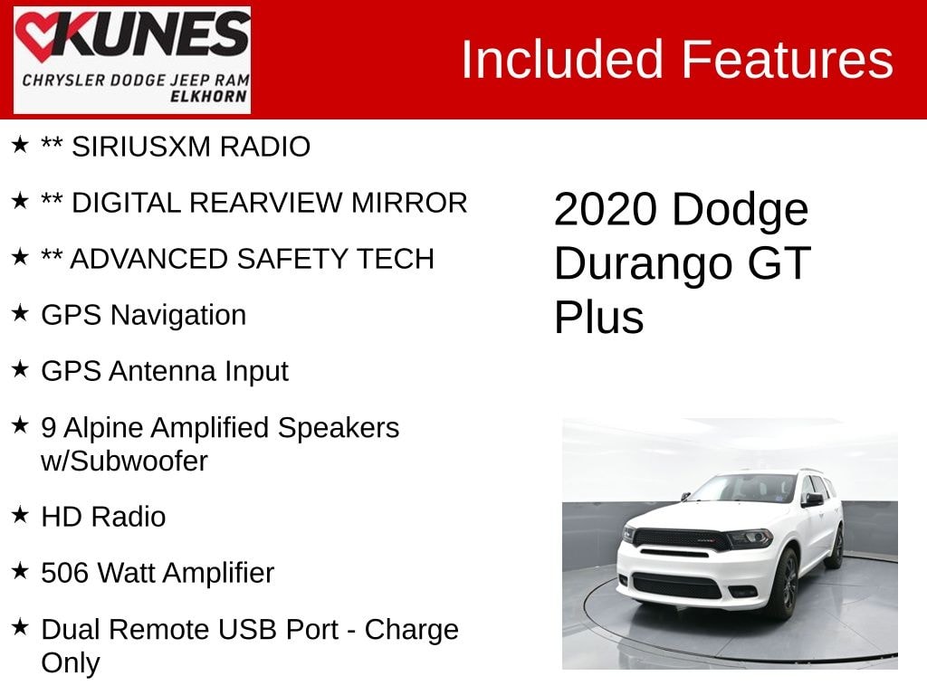 Used 2020 Dodge Durango GT SUV