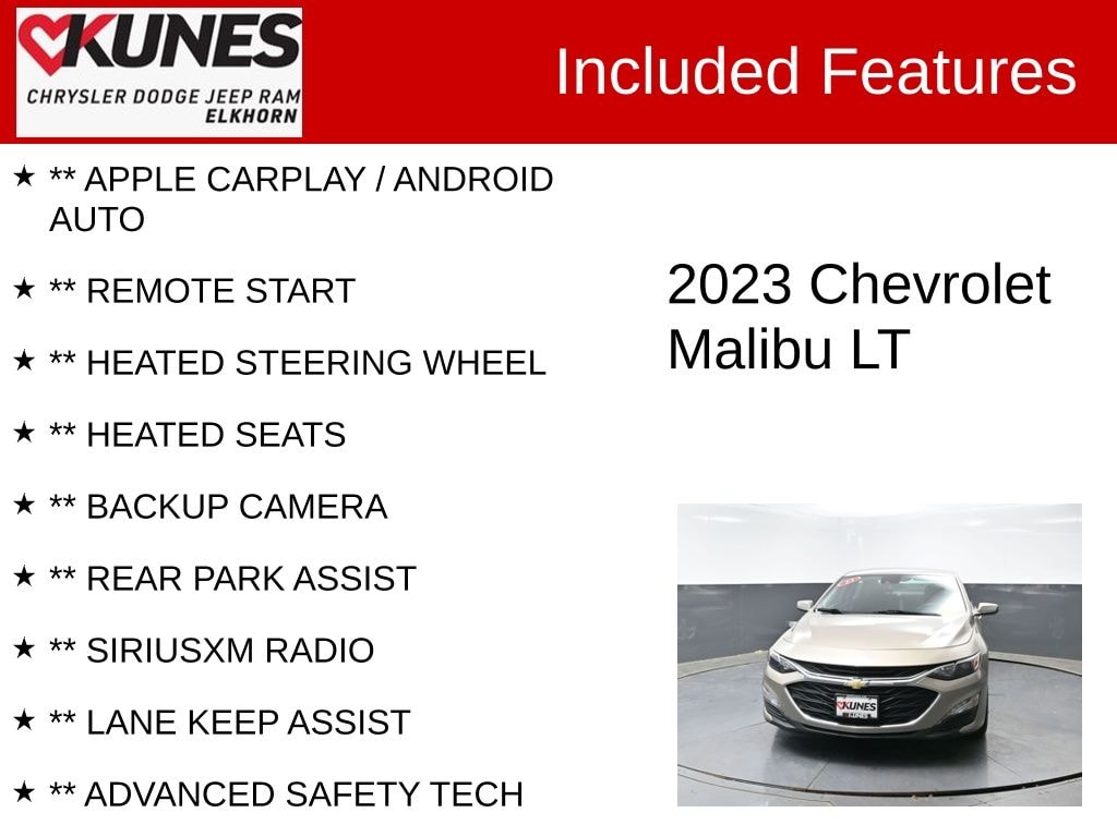 Used 2023 Chevrolet Malibu 1LT Sedan