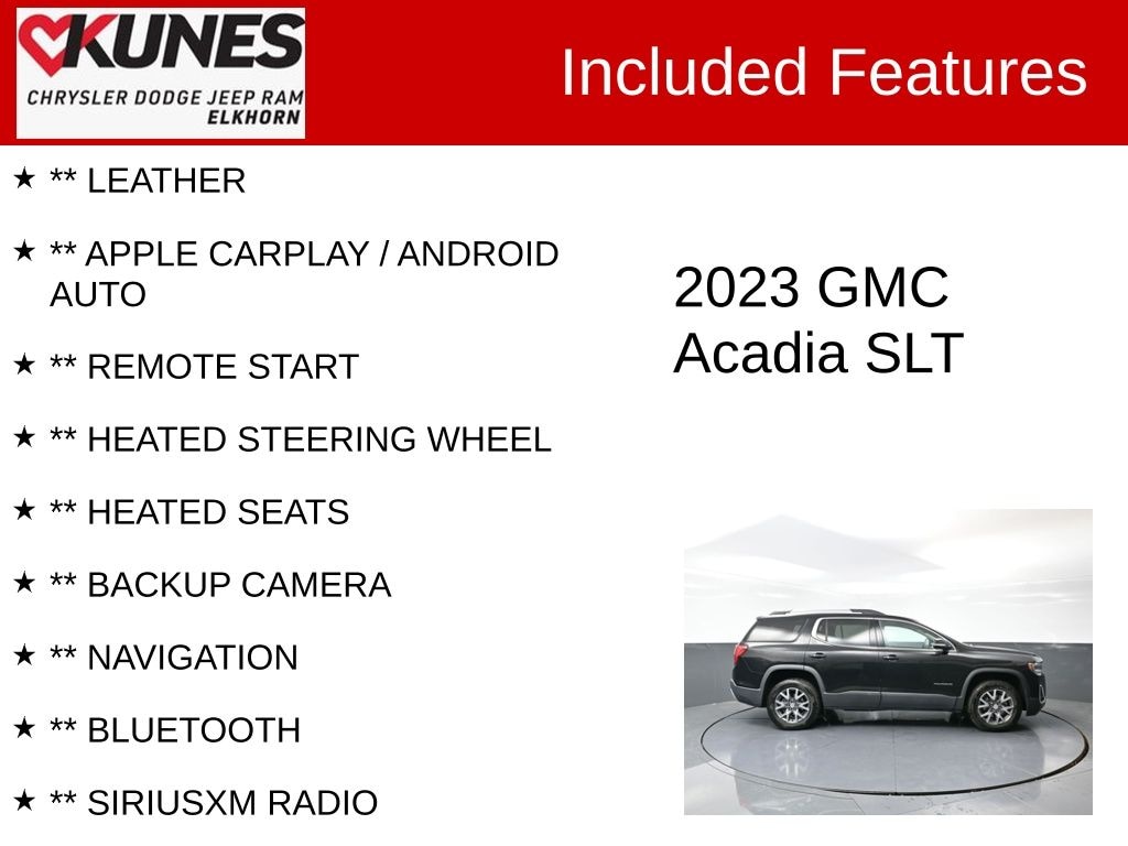 Used 2023 GMC Acadia SLT SUV