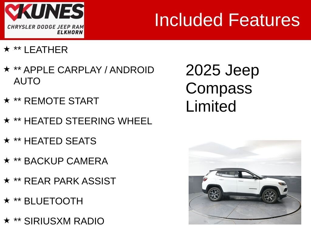 Used 2025 Jeep Compass Limited SUV