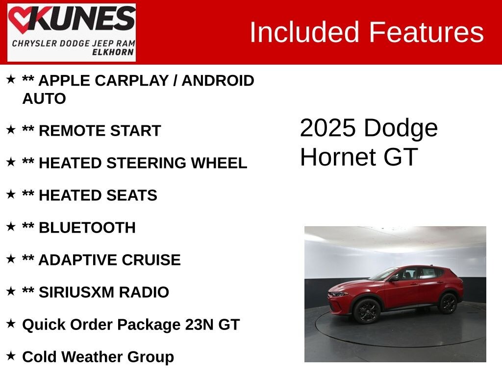 New 2025 Dodge Hornet GT SUV