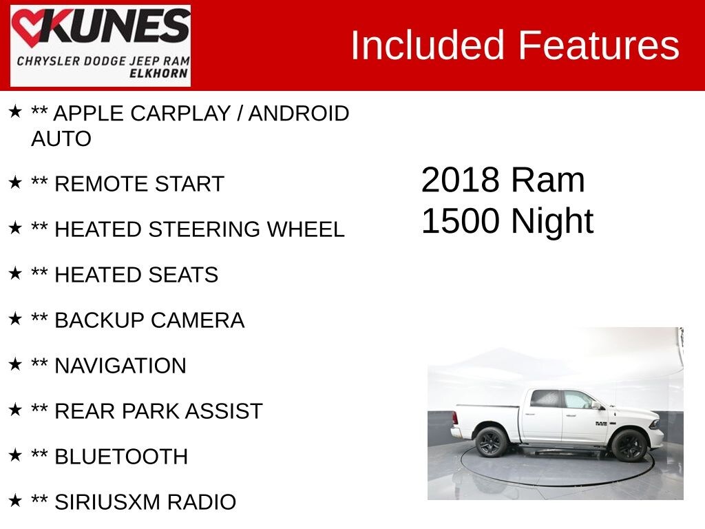 Used 2018 Ram 1500 Sport Truck Crew Cab