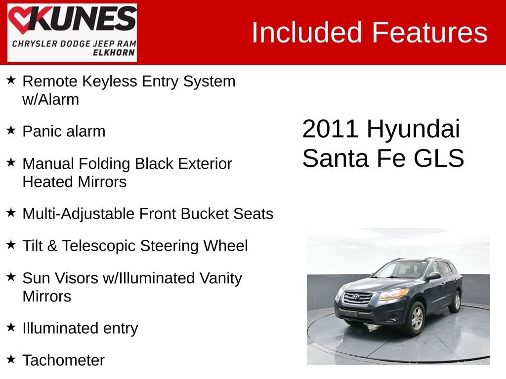 Used 2011 Hyundai Santa Fe GLS SUV