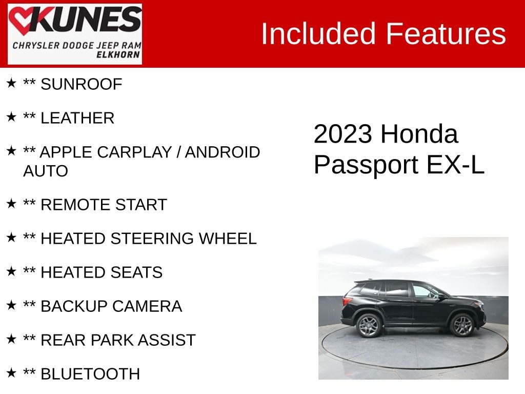 Used 2023 Honda Passport EX-L SUV