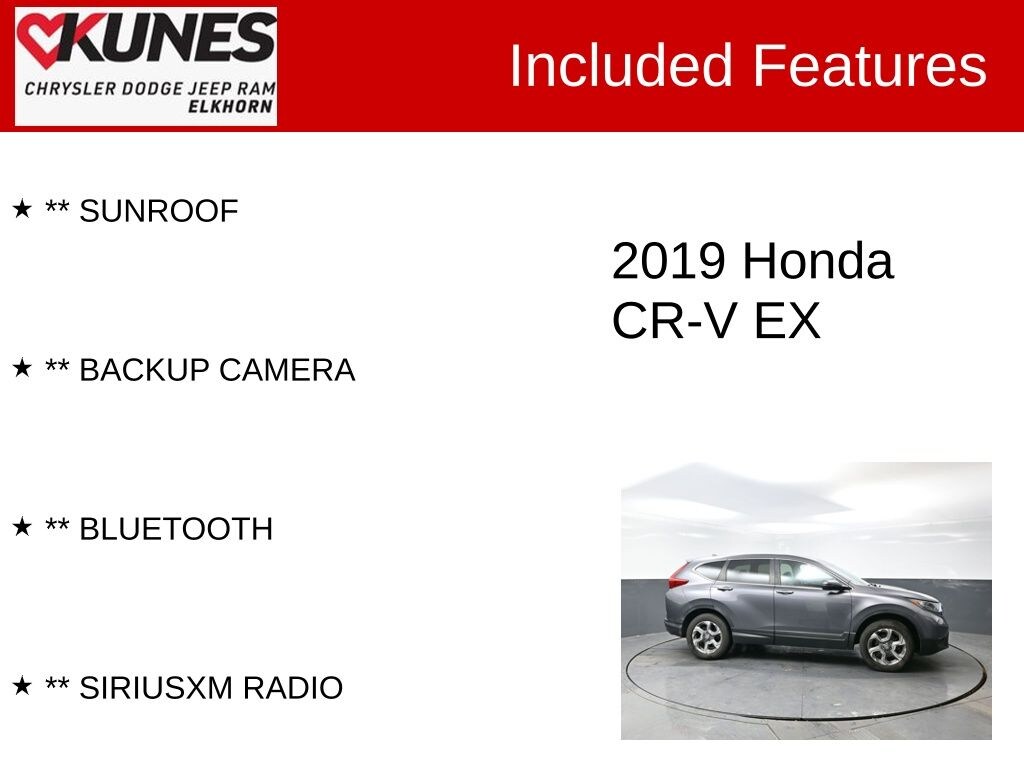 Used 2019 Honda CR-V EX AWD SUV