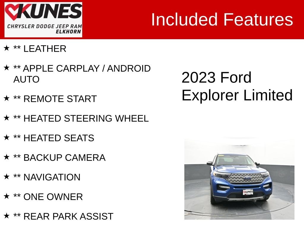Used 2023 Ford Explorer Limited SUV