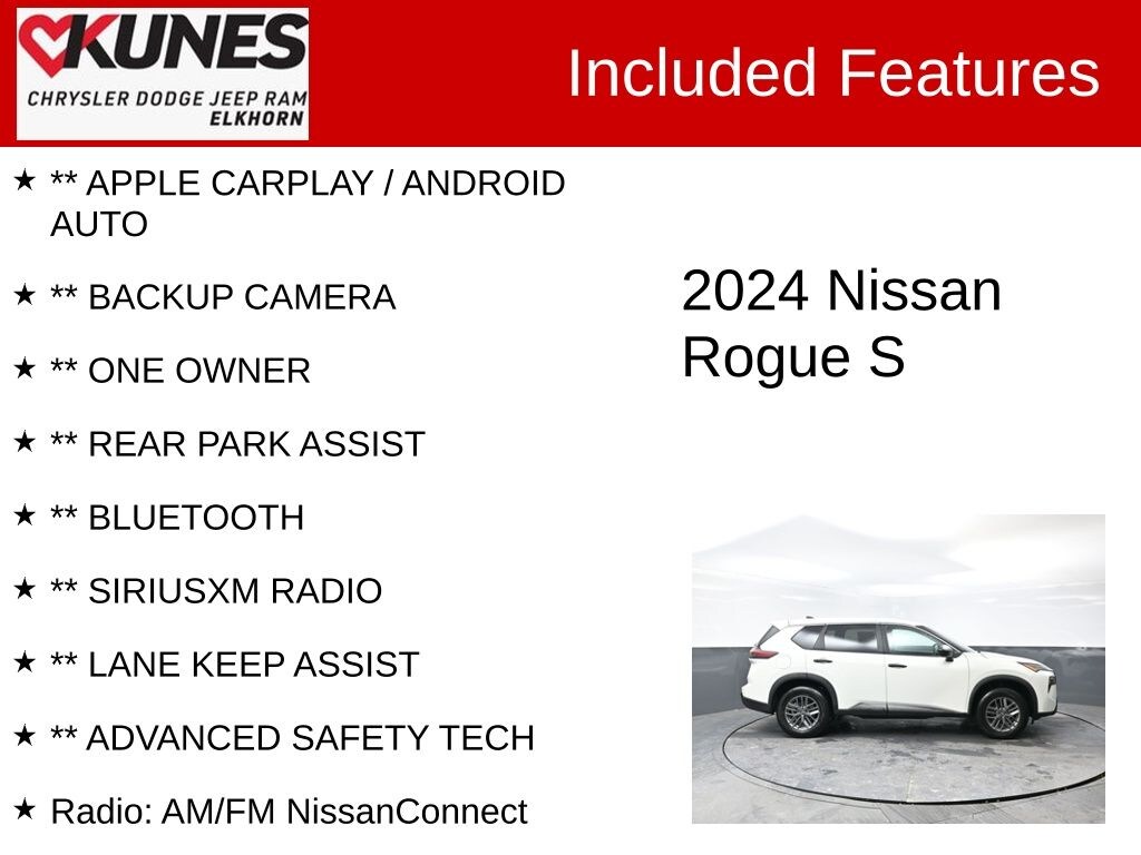 Certified 2024 Nissan Rogue S SUV