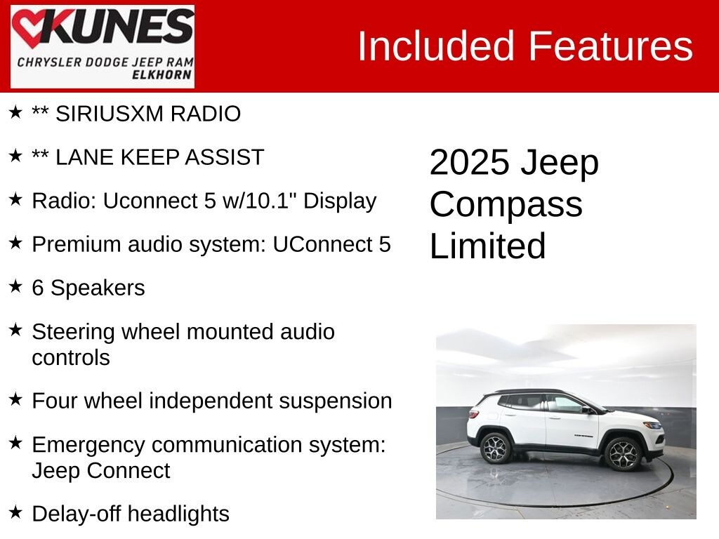 Used 2025 Jeep Compass Limited SUV