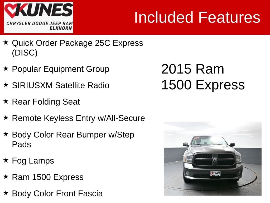 Used 2015 Ram 1500 Tradesman/Express Truck Crew Cab