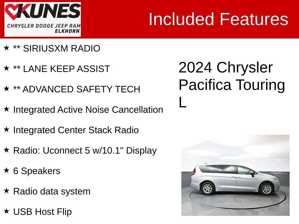 Used 2024 Chrysler Pacifica Touring L Van Passenger Van