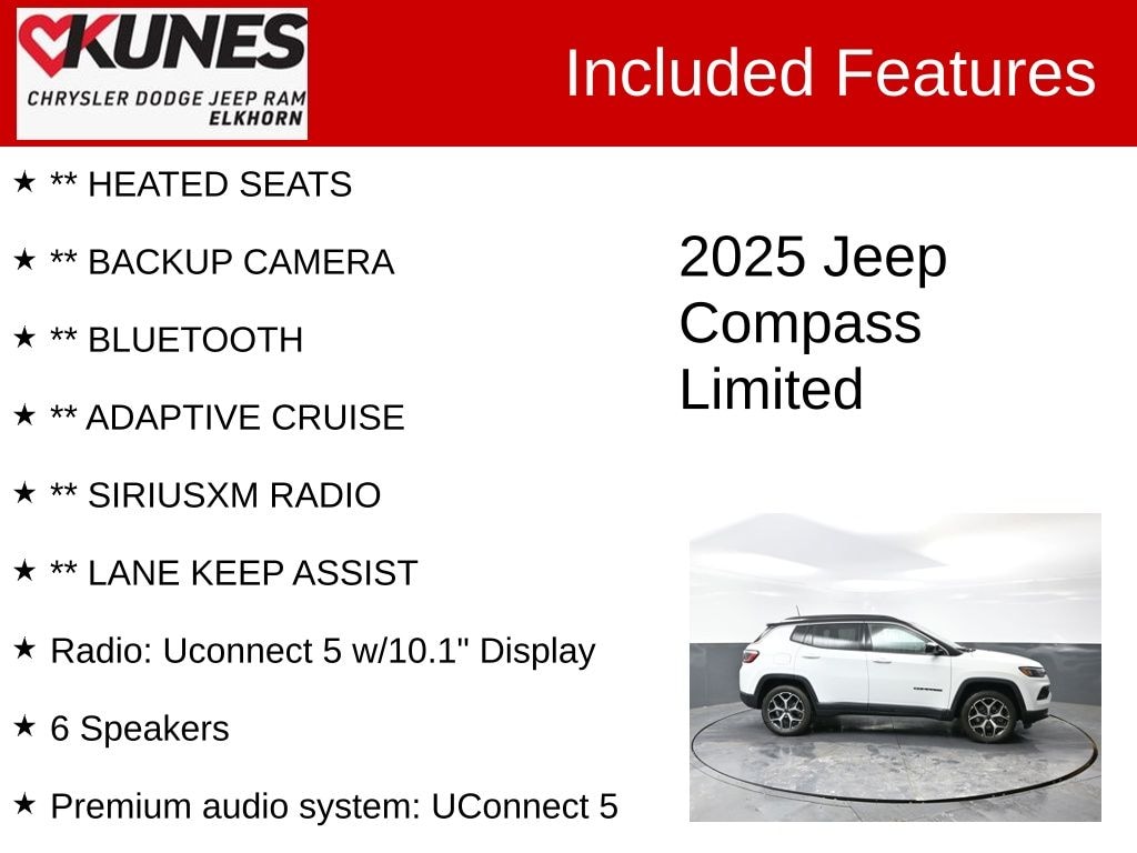 Used 2025 Jeep Compass Limited SUV